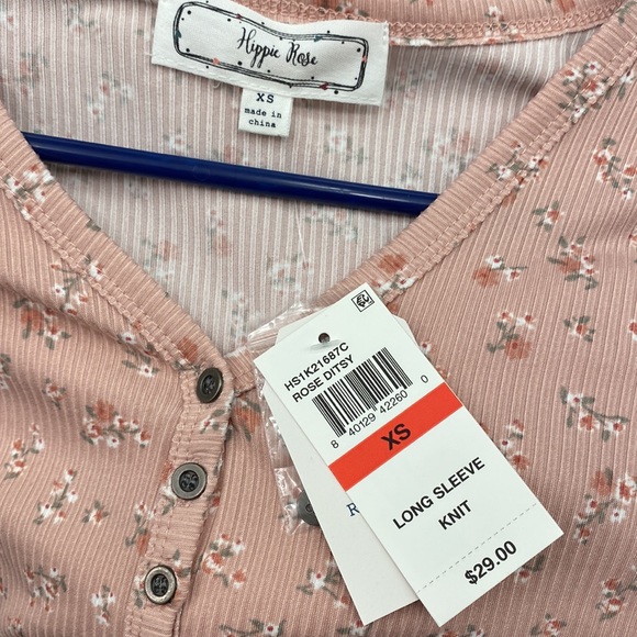 NWT Hippie Rose Knit Top - Picture 4 of 7